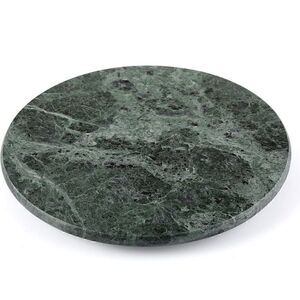 Creative Home Natural Marble Round Trivet Cheese Board Dessert Serving Plate 8"